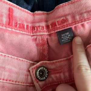 Pale pink skinny jeans by buffalo